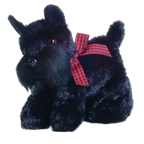 AURORA® Adorable Mini Flopsie™ Scotty™ Stofftier - Verspielte Leichtigkeit - Zeitlose Begleiter - Schwarz 8 Zoll von Aurora