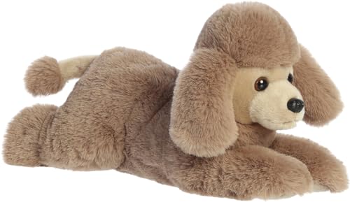 Aurora Adorable Flopsie Payton Poodle Stuffed Animal - Playful Ease - Timeless Companions - Brown 12 Inches von Aurora