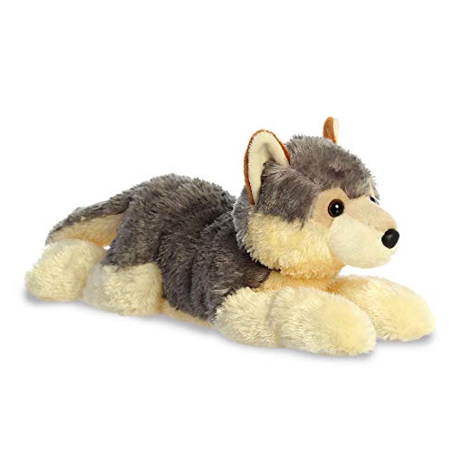 Aurora Adorable Grand Flopsie Wily Wolf Stuffed Animal - Playful Ease - Timeless Companions - Gray 16.5 Inches von Aurora