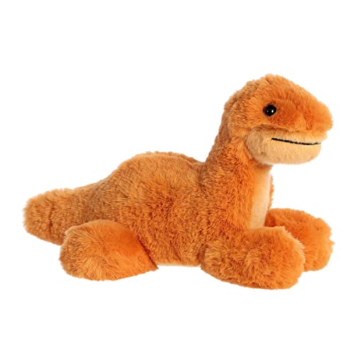Aurora Adorable Mini Flopsie Brontosaurus Stuffed Animal - Playful Ease - Timeless Companions - Orange 8 Inches von Aurora