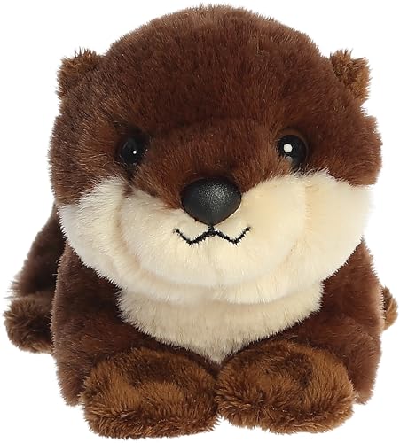 Aurora Adorable Mini Flopsie River Otter Pup Stuffed Animal - Playful Ease - Timeless Companions - Brown 8 Inches von Aurora