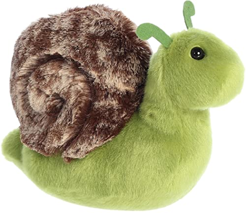 Aurora® Adorable Mini Flopsie™ Slow Snail™ Stofftier - Verspielte Leichtigkeit - Zeitlose Begleiter - Grün 20.3 cm von Aurora