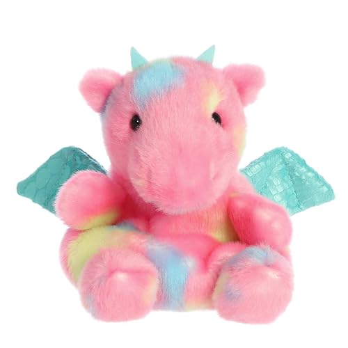 Aurora Adorable Palm Pals Anya Dragon Stuffed Animal - Pocket-Sized Play - Collectable Fun - Pink 5 Inches von Aurora