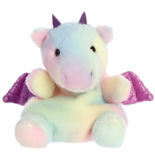 Aurora Adorable Palm Pals Aster Dragon Stuffed Animal - Pocket-Sized Play - Collectable Fun - Rainbow 5 Inches von Aurora