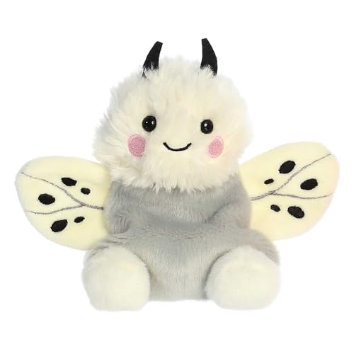 Aurora Adorable Palm Pals Astra Moth Stuffed Animal - Pocket-Sized Play - Collectable Fun - White 5 Inches von Aurora