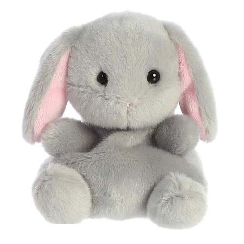 Aurora® Adorable Palm Pals™ Pebbles Bunny ™ Stofftier im Taschenformat – Sammelspaß – Grau, 12,7 cm von Aurora