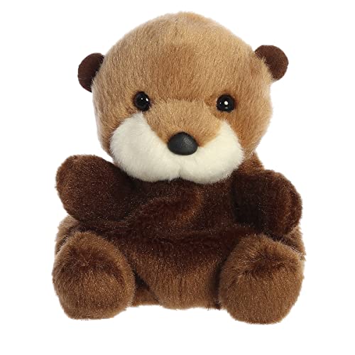 Aurora Adorable Palm Pals Selena Sea Otter Stuffed Animal - Pocket-Sized Fun - On-The-Go Play - Brown 5 Inches von Aurora