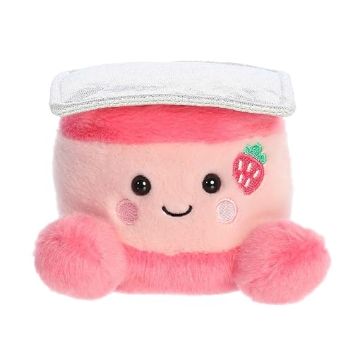 Aurora Adorable Palm Pals Yona Yogurt Stofftier im Taschenformat zum Spielen Sammelspa Rosa 12,7 cm von Aurora