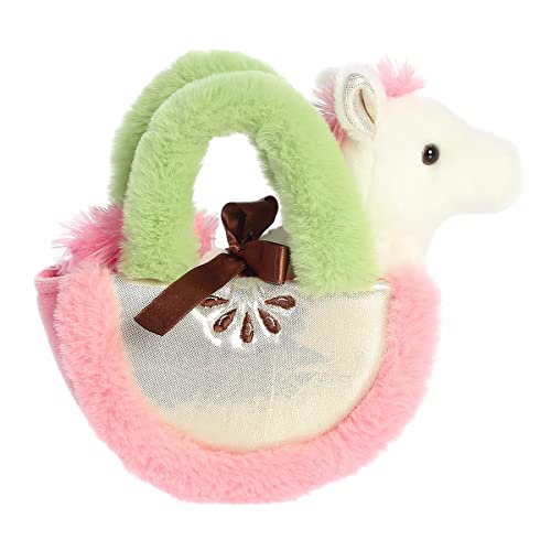 Aurora Fashionable Fancy Pals Apple Pony Stuffed Animal - On-The-go Companions - Stylish Accessories - White 8 Inches von Aurora