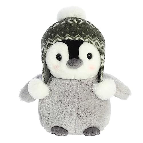 Aurora Festive Holiday Chillin' Chick Chiyu Stuffed Animal - Seasonal Cheer - Heartwarming Gifts - Gray 10 Inches von Aurora