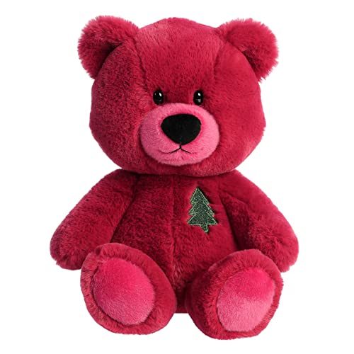 Aurora Festive Holiday Hugga-Wug Tree Bear Stuffed Animal - Seasonal Cheer - Heartwarming Gifts - Red 13.5 Inches von Aurora