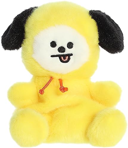 Aurora® Lovable BT21 Palm Pals™ CHIMMY Stofftier – Sammelspaß – entzückende Niedlichkeit – Gelb, 12,7 cm von Aurora