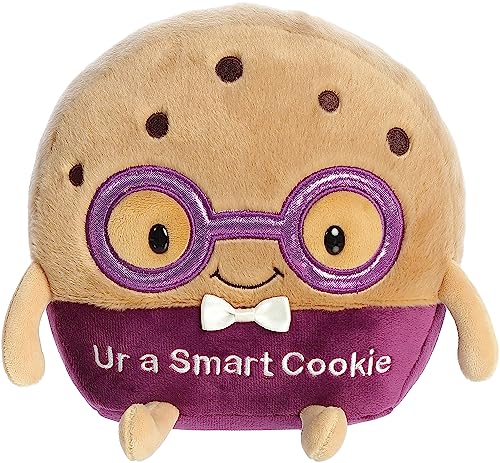 AURORA Witty JUST Sayin' Ur A Smart Cookie Stofftier – Ausdrucksstarke Charaktere – witzige Geschenkideen – Braun 21,6 cm von Aurora