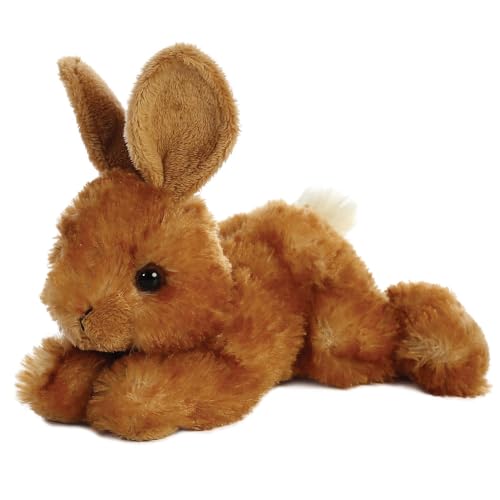 Aurora, 12762, Mini Flopsie Hase, 20cm, Plüschtier, braun von Aurora