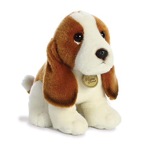 AURORA, MiYoni Basset Hound, 26371, Plüschtier, Weiß und Braun von Aurora