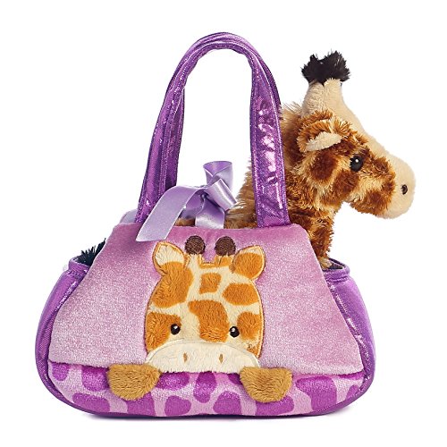 Aurora, 32768, Fancy Pal, Peek-a-Boo Giraffe, 20,3 cm, Plüschtier, braun, lila, Violett von Aurora