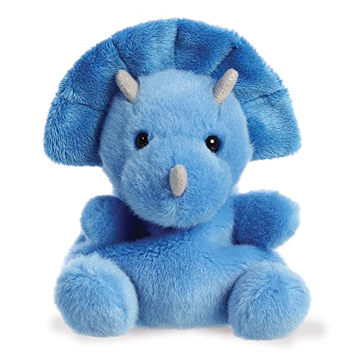 Aurora World Aurora, 33616, Palm Pals Tank Triceratops, 13cm, Plüsch, Blau von Aurora