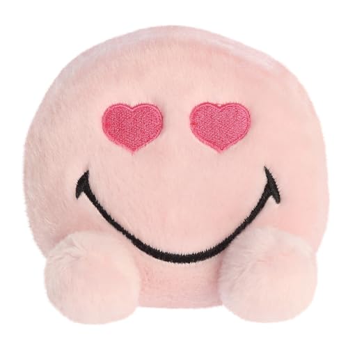 Aurora, 44303, Smiley Official Merchandise, Heart Eyes Smiley, 5In, Soft Toy, Pink Aurora, 44303, Smiley Official Merchandise, Heart Eyes Smiley, 5In, Soft Toy, Pink von Aurora