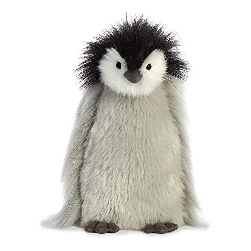 Aurora, Luxe Boutique 03510 Milly der Baby Kaiser Pinguin Plüschtier grau 28 cm weiß schwarz Geschenkidee von Aurora