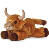 Aurora 12766 - Mini Flopsies Mac Bull, Hochlandrind, Plüschtier, ca. 20 cm von Aurora