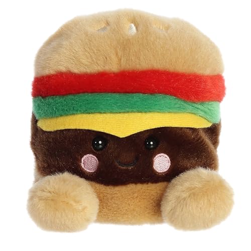Aurora Adorable Palm Pals Charles Cheeseburger Stuffed Animal - Pocket-Sized Play - Collectable Fun - Brown 5 Inches von Aurora