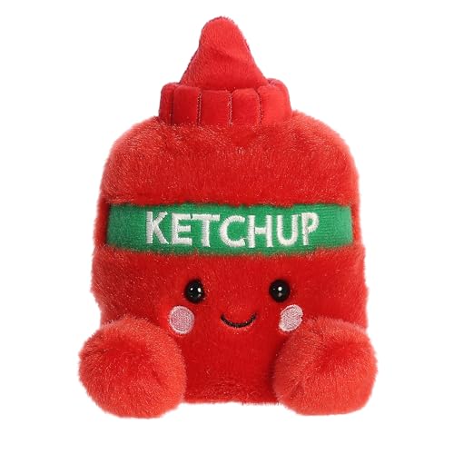 Aurora Adorable Palm Pals Tommy Ketchup Stuffed Animal - Pocket-Sized Play - Collectable Fun - Red 5 Inches von Aurora