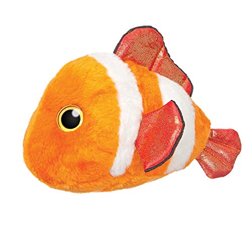 Aurora Fish, 61302, Sparkle Tales, Indiana Clown Fisch, 13cm, Plüschtier, orange/weiß von Toyland