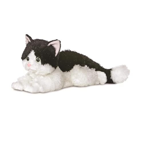 Aurora, 31420, Flopsies Oreo Katze, 30cm, Plüschtier, schwarz/weiß von Aurora