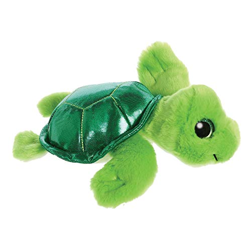 Aurora Turtle, 61311, Sparkle Tales, Maui Schildkröte, 13cm, Plüschtier, grün von Toyland