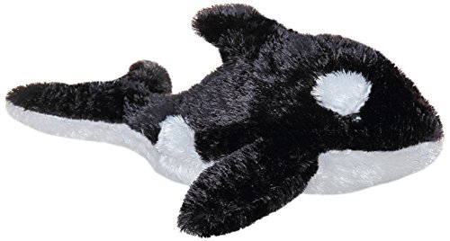 Aurora, 16634, Mini Flopsie Orca,20cm, Plüschtier, schwarz/weiß von Aurora