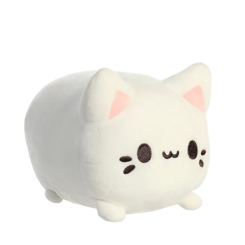 Aurora World Aurora, 14271,Tasty Peach Custard Meowchi 18cm, Plüschtier, beige von Aurora