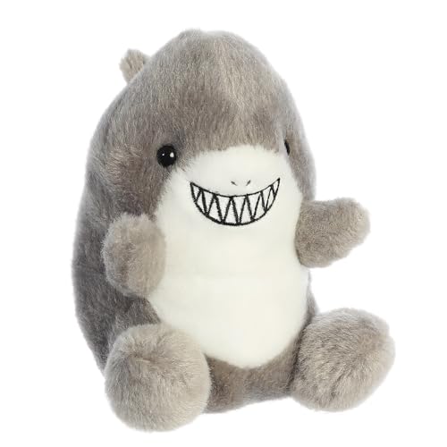 Aurora, 33685, Palm Pals Chomps Shark 5In, Soft Toy, Grey 7 White von Aurora