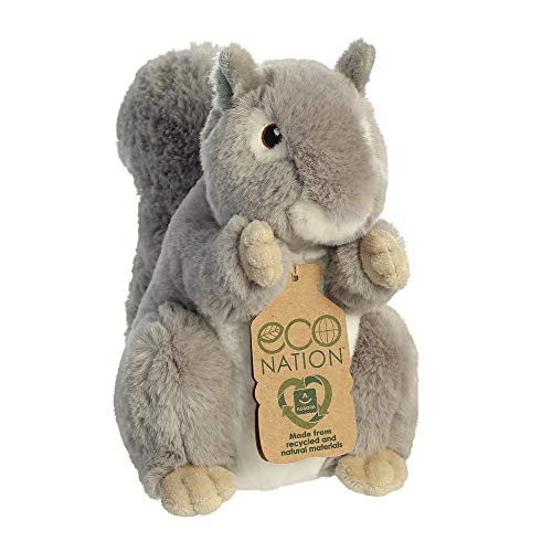 Aurora World Aurora, 35011, Eco Nation, Eichhörnchen, 20cm, Plüschtier, Grau & Weiß Aurora World Aurora, 35011, Eco Nation, Eichhörnchen, 20cm, Plüschtier, Grau & Weiß von Aurora