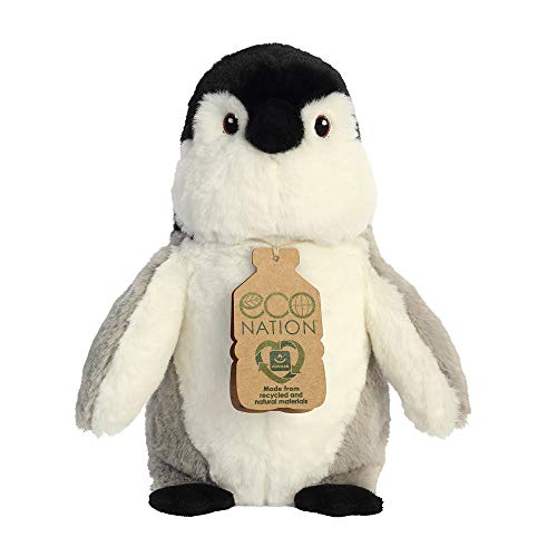Aurora World Aurora, 35015, Eco Nation, Pinguin, 24cm, Plüschtier, (Grau/Weiß/Schwarz) von Aurora