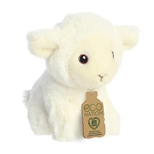 Aurora World Aurora, 35073, Eco Nation Mini Lamm, 13cm, Plüsch, Weiß von Aurora