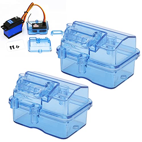 Ausla 2 Sets RC Empfängerbox wasserdichte Empfängerschutz ESC Gehäuse mit Montageschrauben für RC Auto Boot Modell Zubehör von Ausla