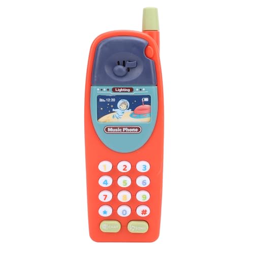 Ausla Baby Toy Phone Babybabys Lernen Bildung Telefon Plastik Kleinkinder Spielzeugtelefon mit Beruhigender Musiksimulation für Frühe Bildung (Rot) von Ausla