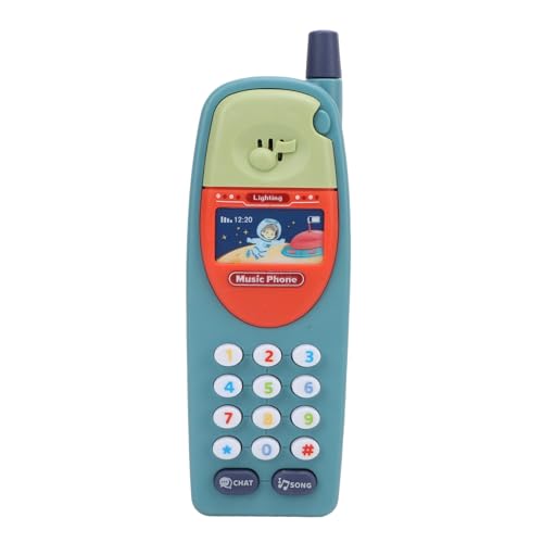 Ausla Baby Toy Phone Babybabys Lernen Bildung Telefon Plastik Kleinkinder Spielzeugtelefon mit Beruhigender Musiksimulation für Frühe Bildung (hellblau) von Ausla