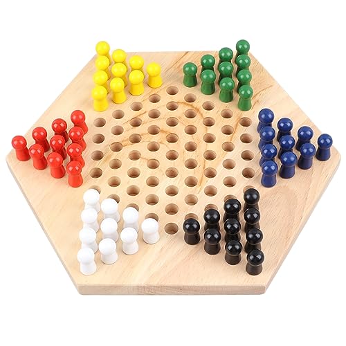 Ausla Hölzerne Chinesische Checkers Spielset, Logische Denkfähigkeiten Entwickeln Sich, Eltern -Kind -Interaktion, Tragbares Spielspiel mit Farbenfrohen Schachstücken für Erwachsene Schachspiel Ausla Hölzerne Chinesische Checkers Spielset, Logische Denkfähigkeiten Entwickeln Sich, Eltern -Kind -Interaktion, Tragbares Spielspiel mit Farbenfrohen Schachstücken für Erwachsene Schachspiel von Ausla