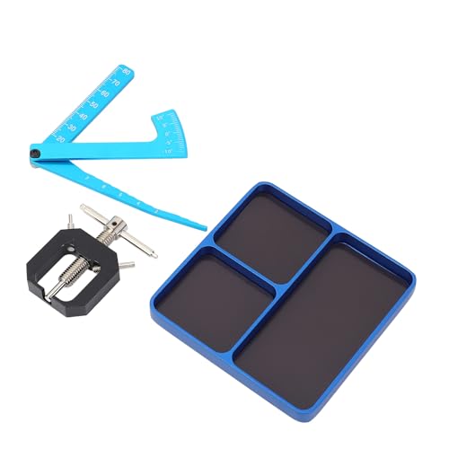 Ausla RC -Nuts Speichertablett mit Dauerhafter Aluminiumlegierung für Effiziente RC -Automobilreparaturen mit Demontage Tool für Autoenthusiasten (Blue) von Ausla