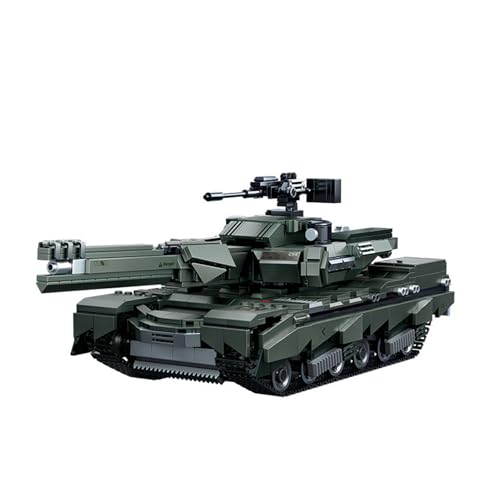 Militär Panzer Bausteine Bauset, Tiger Panzer Klemmbaustein MOC Bausteine Set, Klemmbausteine Hauptkampfpanzer MOC Tank Konstruktion Bauset für Kinder Erwachsene(1269PCS) von Auspcers