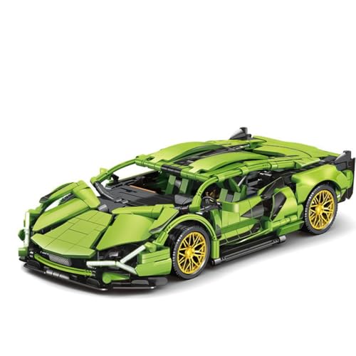 Supersportwagen Bausteine Sets, 1280 Teile 1:14 Drift Auto Bausteine, Modell-Bauset für Erwachsene, Technik Sportwagen Bausteine Rennwagen Auto Modell von Auspcers