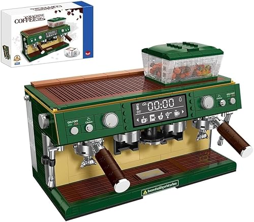 Auspcers Technik Kaffeemaschine Bausteine Bausatz, 928 Teile Kaffeemaschine Küche Sammlerstück Bausteine Bausatz, Kreative Kaffeemaschine Modellbausatz, Nicht Kompatibel mit großen Marken Auspcers Technik Kaffeemaschine Bausteine Bausatz, 928 Teile Kaffeemaschine Küche Sammlerstück Bausteine Bausatz, Kreative Kaffeemaschine Modellbausatz, Nicht Kompatibel mit großen Marken von Auspcers