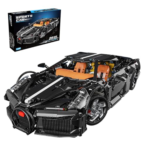 Technik Sportwagen Bausteine Sets, 1949 Teile Technik Sportwagen Modell Bauset Auto Spielzeug, MOC Technik Auto Modell Bauklötze Bausatz Kompatibel mit Mainstream Marken von Auspcers