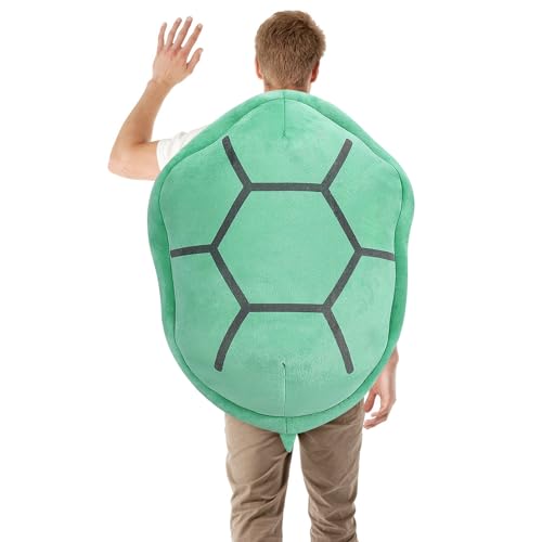 Schildkrötenpanzer Plüschtier Groß Tragbarer Schildkrötenpanzer Kissen Plüschtier Schildkrötenpanzer Stofftier Schildkrötenpanzer Schildkröte Cosplay Kostüm für Kinder Erwachsene 29,5 zoll von Auspicious beginning