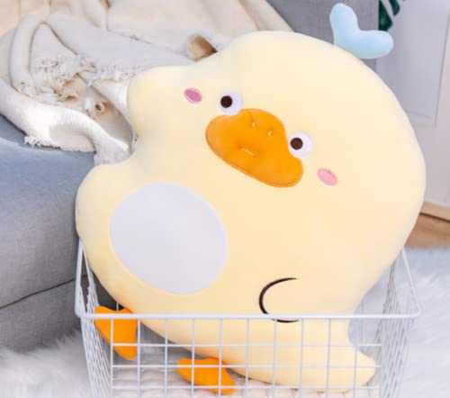 Enten Kuscheltier Plüsch Enten Kissen, Gelbes Ente Stofftier Weiches Plüschtierkissen Kawaii Enten Kissenpuppe Süße Stofftiere Kissen, Kuschelkissen für Kinder Frauen Weihnachten Valentin Geschenke von Auspicious beginning