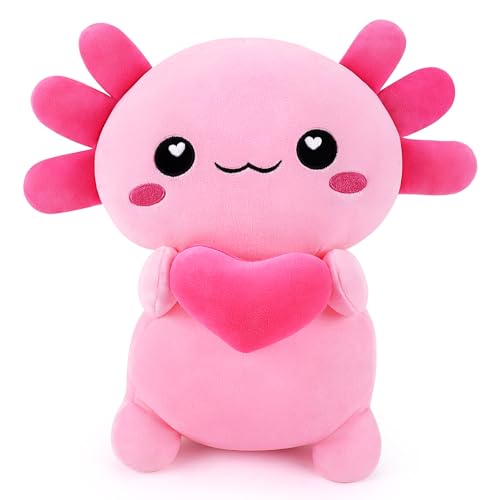 Liebe Plüschtier Stofftier Axolotl Großes Kuscheltier Liebe Axolotl Plüschtier Rosa Weiches Plüsch Anime Kissen Plüschtier Anime Plüsch Kissen Tierform Kuschelkissen Kinder, Freundin Geschenk von Auspicious beginning