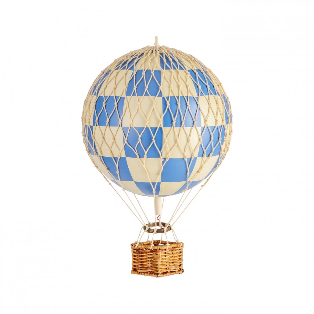 Authentic Models Travels Light Heißluftballon Karomuster, Blau Authentic Models Travels Light Heißluftballon Karomuster, Blau von Authentic Models