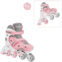 GLOBBER LEARNING SKATES 2in1 pastellrosa, Gr. 26-29 von Authentic sports & toys GmbH