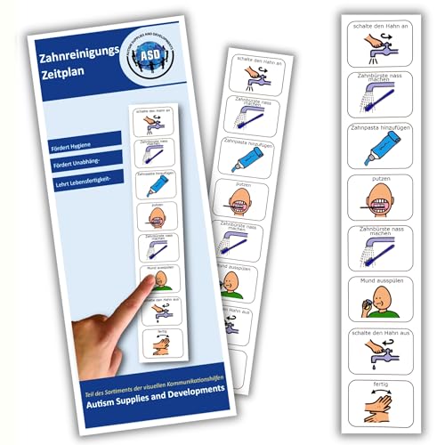 Zahnpflege -Visuelle Kinder Autismus/ADHS Hilfsmittel –Routinen Planer Kinder – Wasserdicht, Waschbar – Hochwertig, Langlebig – Zuhause/Kindergarten Zahnpflege -Visuelle Kinder Autismus/ADHS Hilfsmittel –Routinen Planer Kinder – Wasserdicht, Waschbar – Hochwertig, Langlebig – Zuhause/Kindergarten von Autism Supplies and Developments